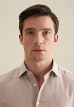 Shaped Flanellhemd Streifen in Braun |  Seidensticker Onlineshop