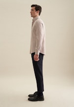 Shaped Flanellhemd Streifen in Braun |  Seidensticker Onlineshop