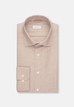 Shaped Flanellhemd Streifen in Braun |  Seidensticker Onlineshop