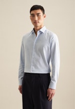 Slim Flanellhemd Karo in Hellblau |  Seidensticker Onlineshop