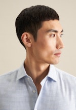 Slim Flanellhemd Karo in Hellblau |  Seidensticker Onlineshop