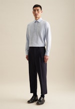 Slim Flanellhemd Karo in Hellblau |  Seidensticker Onlineshop