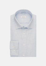 Chemise en flanelle Slim Flanelle Col Kent in Bleu Clair |  Seidensticker Onlineshop