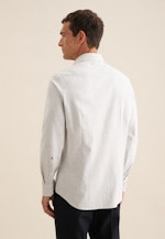 Chemise en flanelle Slim Flanelle Col Kent in Gris |  Seidensticker Onlineshop