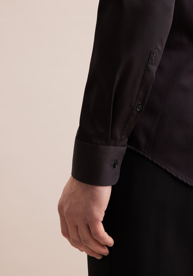 Slim Chemise d'affaires Uni in Noir | Seidensticker Onlineshop