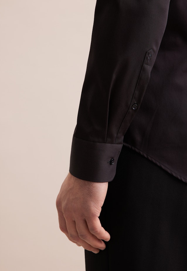 Slim Business Hemd Uni in Schwarz |  Seidensticker Onlineshop