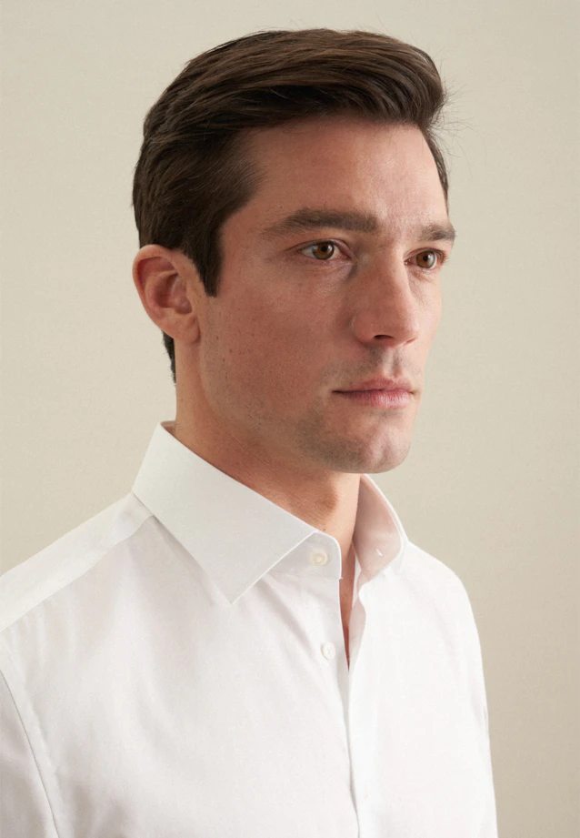 Slim Business shirt Uni in White |  Seidensticker Onlineshop