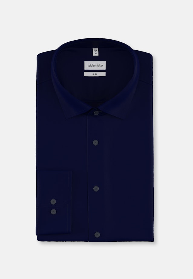 Slim Business shirt Uni in Dark Blue |  Seidensticker Onlineshop