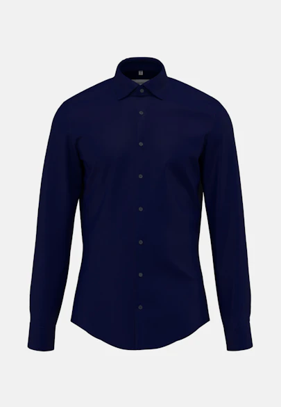 Slim Business Hemd Uni in Dunkelblau |  Seidensticker Onlineshop