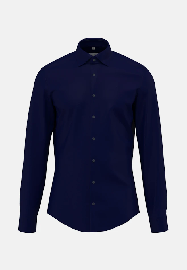 Slim Business Hemd Uni in Dunkelblau | Seidensticker Onlineshop