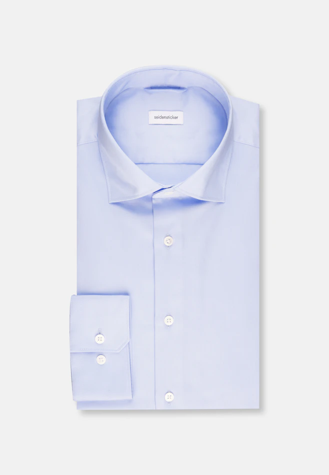 Slim Chemise d'affaires Uni dans Bleu Clair | Boutique en ligne Seidensticker