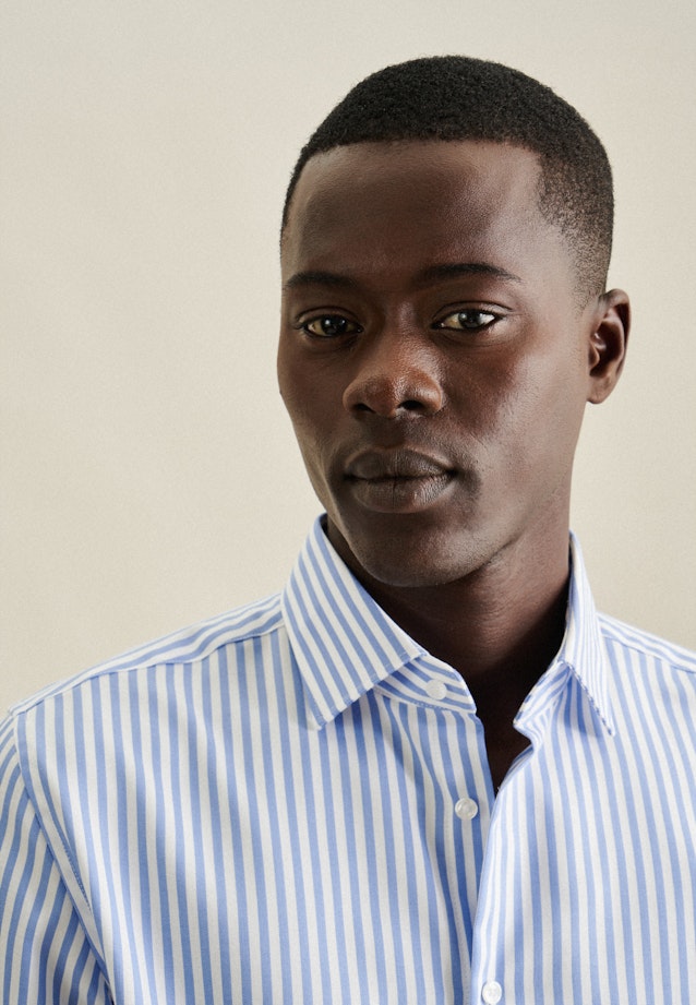 Slim Business shirt Stripes in Light Blue |  Seidensticker Onlineshop