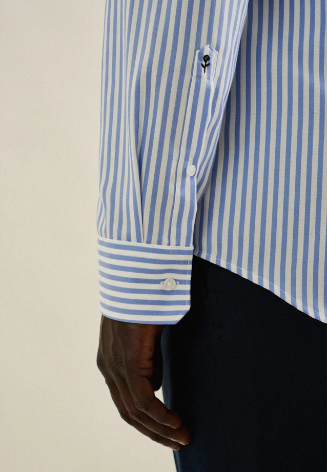 Slim Business shirt Stripes in Light Blue |  Seidensticker Onlineshop