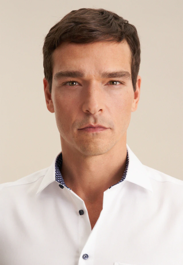 Regular Business shirt Uni in White |  Seidensticker Onlineshop