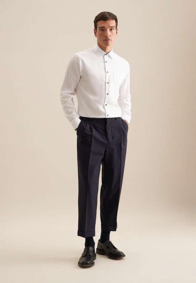 Regular Business shirt Uni in White |  Seidensticker Onlineshop