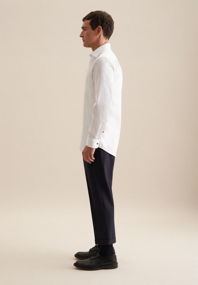 Regular Business shirt Uni in White |  Seidensticker Onlineshop