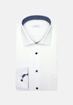 Non-iron Twill Business Shirt in Regular with Kent-Collar and extra long sleeve in White |  Seidensticker Onlineshop