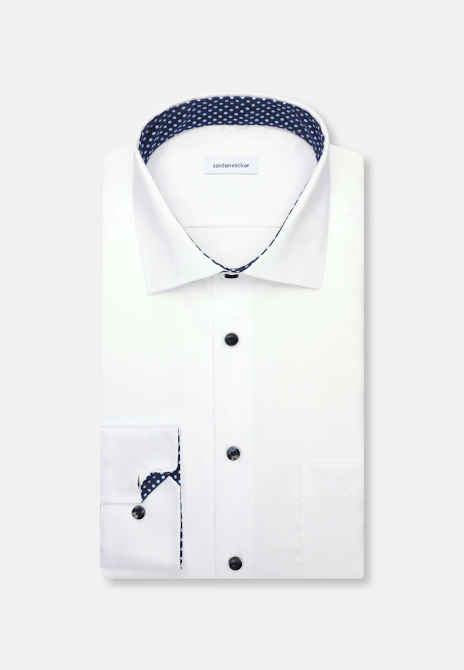 Regular Chemise d'affaires Uni dans Blanc | Boutique en ligne Seidensticker