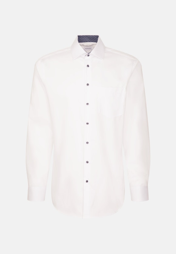 Non-iron Twill Business Shirt in Regular with Kent-Collar and extra long sleeve in White |  Seidensticker Onlineshop