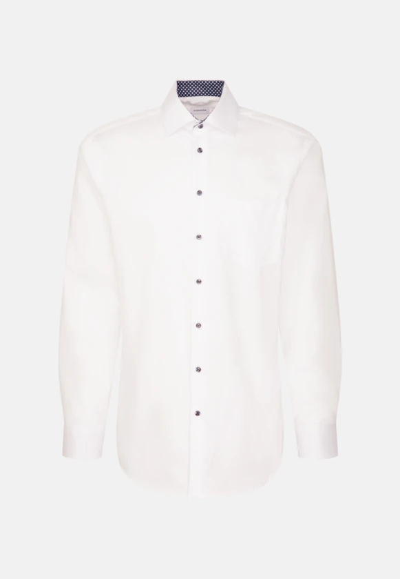 Regular Business shirt Uni in White |  Seidensticker Onlineshop