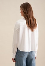 Twill Shirtblouse in Wit |  Seidensticker Onlineshop