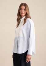 Twill Longbluse in Mittelblau |  Seidensticker Onlineshop