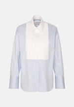 Twill Longbluse in Mittelblau |  Seidensticker Onlineshop