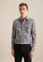 Chemise Business X-Slim Popeline Col Kent in Gris |  Seidensticker Onlineshop