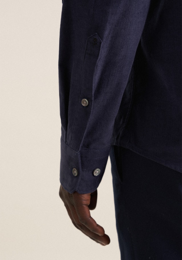 Regular Casual Hemd Uni in Dunkelblau | Seidensticker Onlineshop