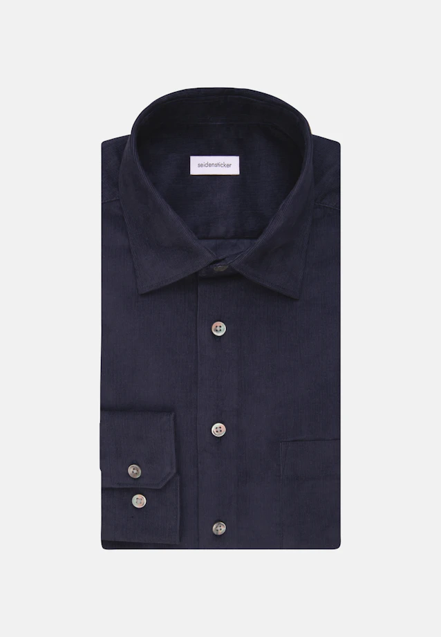 Regular Casual Hemd Uni in Dunkelblau |  Seidensticker Onlineshop