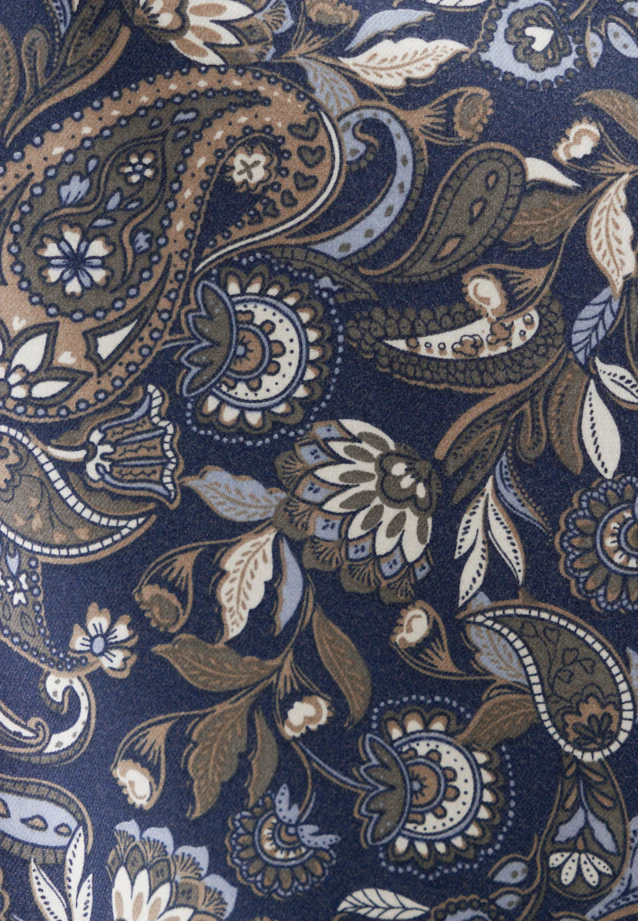 Slim Flannel shirt Print in Dark Blue |  Seidensticker Onlineshop