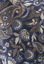 Slim Flannel shirt Print in Dark Blue |  Seidensticker Onlineshop