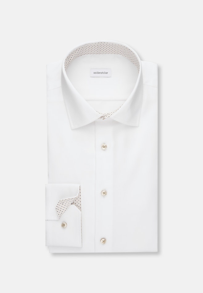 Slim Chemise d'affaires Uni dans Blanc | Boutique en ligne Seidensticker