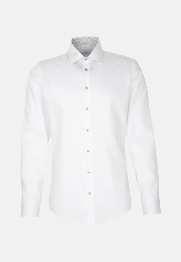 Slim Business Hemd Uni in Weiß |  Seidensticker Onlineshop