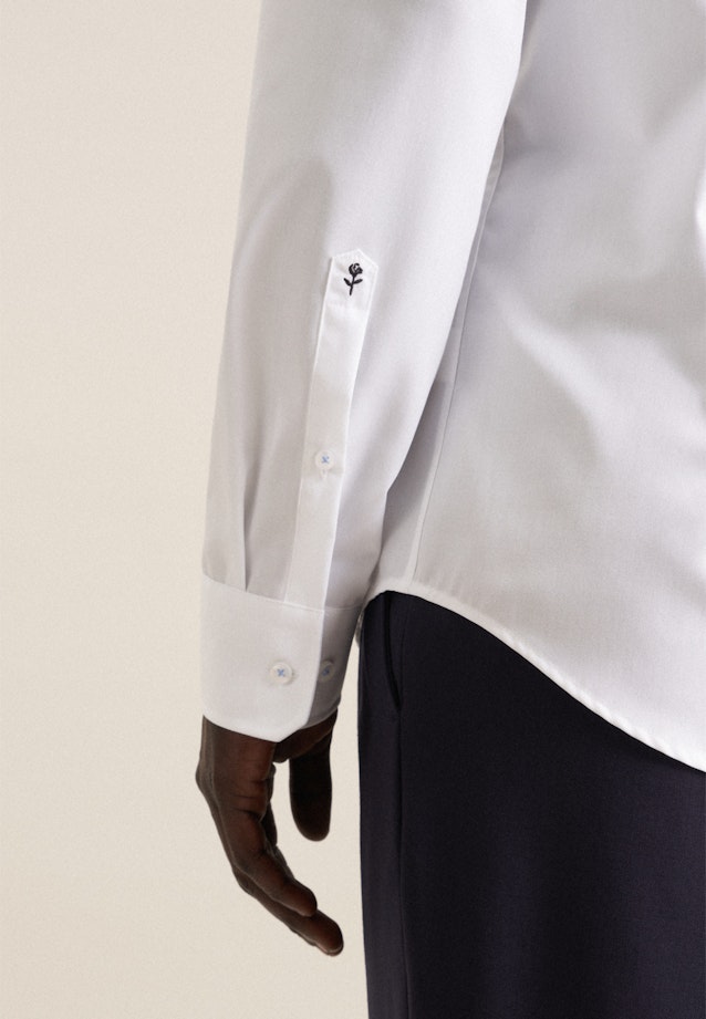 Non-iron Poplin Business Shirt in X-Slim with Kent-Collar in White |  Seidensticker Onlineshop