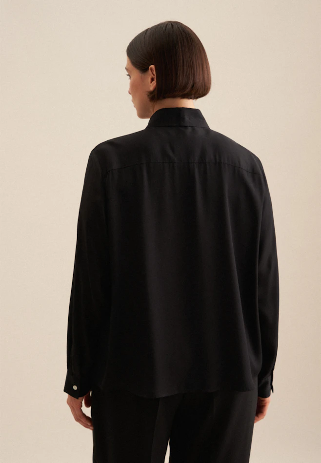 Chemisier chemise Uni dans Noir | Boutique en ligne Seidensticker