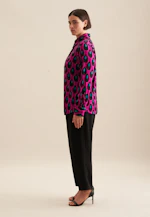 Hemdbluse Druck in Lila |  Seidensticker Onlineshop