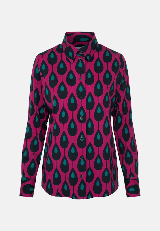 Hemdbluse Druck in Lila |  Seidensticker Onlineshop