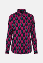 Hemdbluse Druck in Lila |  Seidensticker Onlineshop