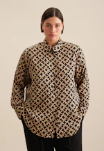 Shirt blouse Print in Ecru |  Seidensticker Onlineshop