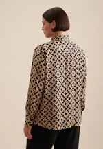 Shirt blouse Print in Ecru |  Seidensticker Onlineshop