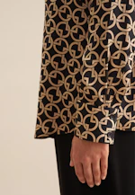 Shirt blouse Print in Ecru |  Seidensticker Onlineshop