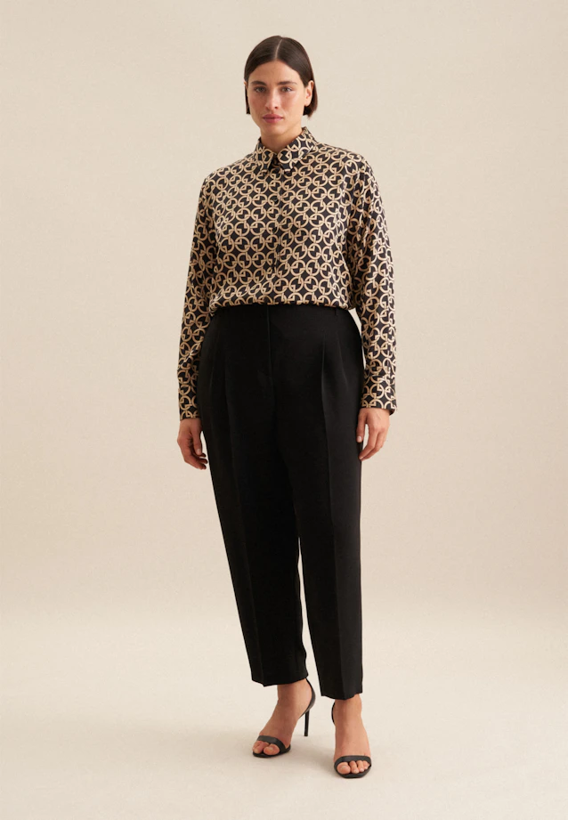 Shirt blouse Print in Ecru |  Seidensticker Onlineshop