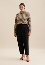 Shirt blouse Print in Ecru |  Seidensticker Onlineshop