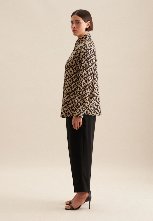 Shirt blouse Print in Ecru |  Seidensticker Onlineshop