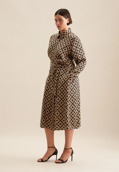 Robe Imprimé in Ecru |  Seidensticker Onlineshop