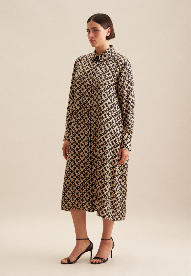 Robe Imprimé in Ecru |  Seidensticker Onlineshop