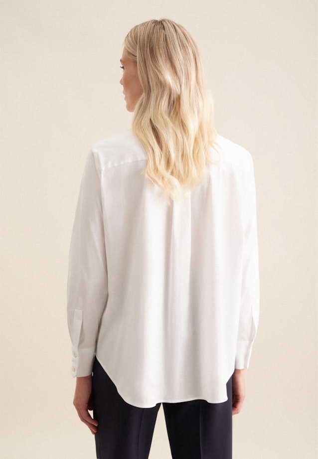 Twill Shirt Blouse in White |  Seidensticker Onlineshop