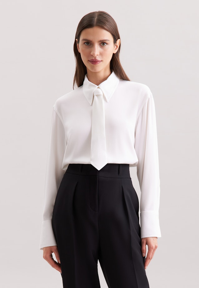 Chemisier chemise Uni in Blanc |  Seidensticker Onlineshop