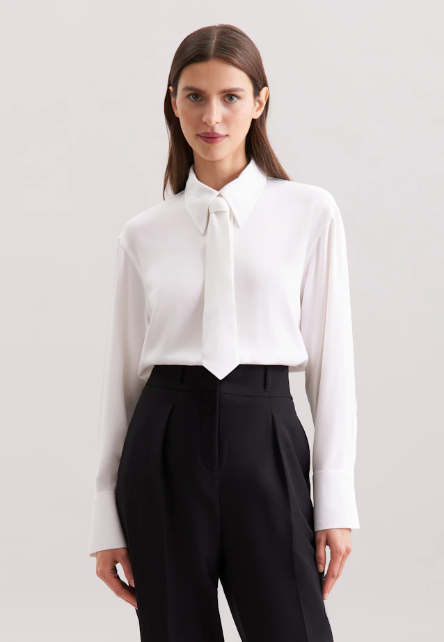 Shirt blouse Uni in White |  Seidensticker Onlineshop
